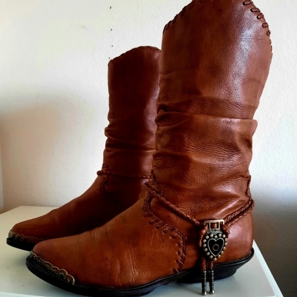 Women's Zodiac genuine leather boots sz 6.5